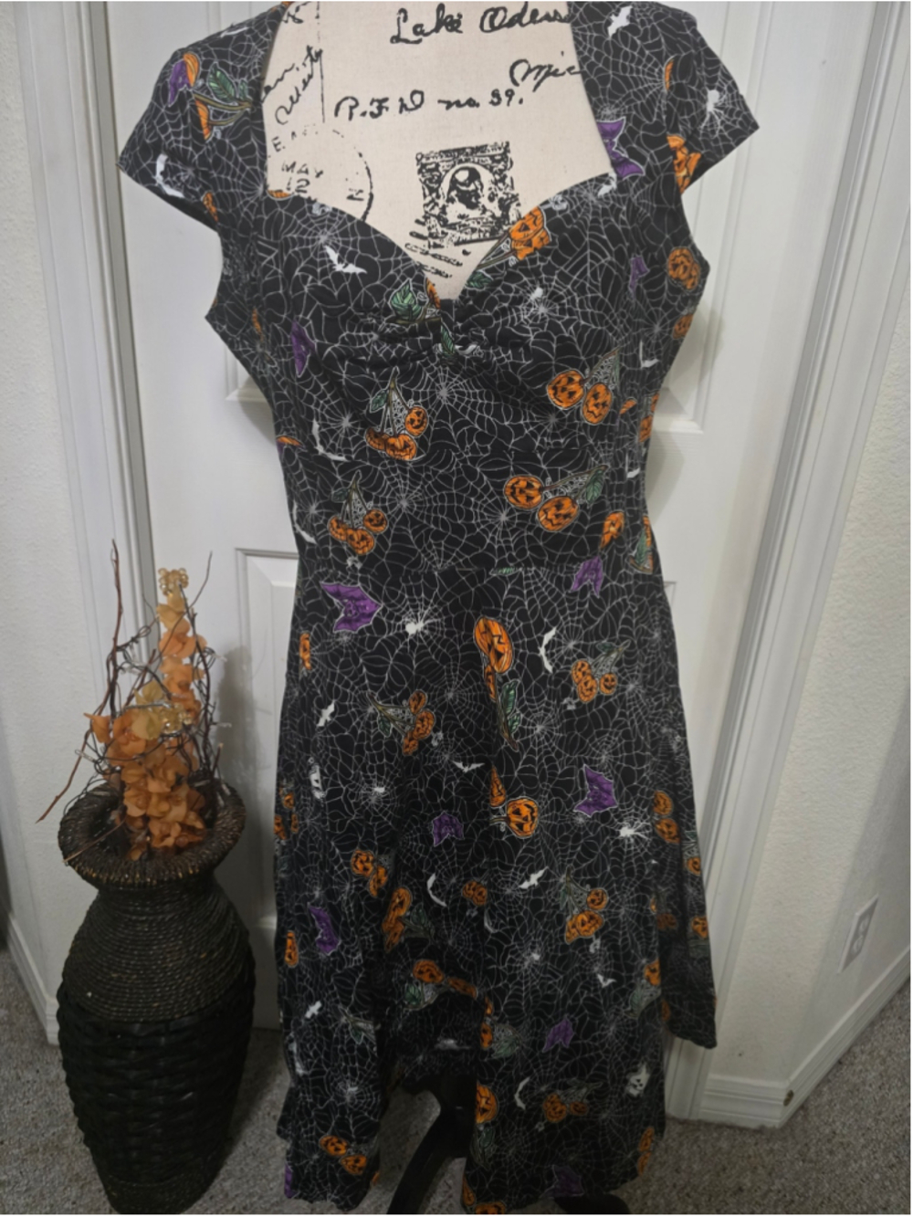 Hell Bunny Halloween Hex Dress Size XL EUC